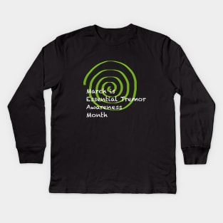 Essential Tremor Awareness Month Kids Long Sleeve T-Shirt